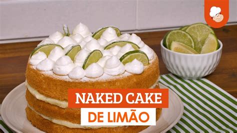 Naked cake de limão Receitas TudoGostoso YouTube