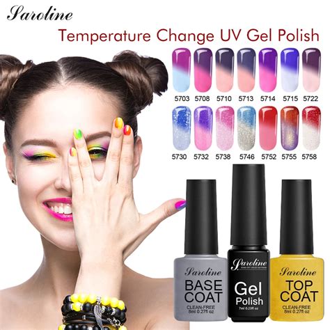 Saroline Mood Change Thermo Gel Nail Polish Professional Soak Off Lucky