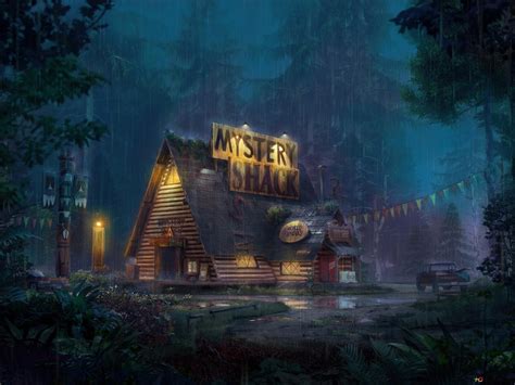 gravity falls mystery shack  wallpaper