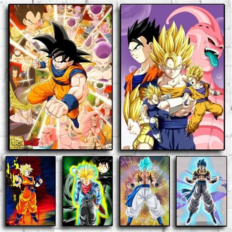 Dragon Ball Z Wall Art Goku Veggeto Anime Wall Decoration Publi Dans