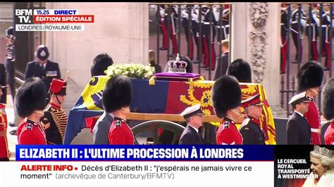 Royaume Uni Le Cercueil De La Reine Elizabeth II Quitte Buckingham