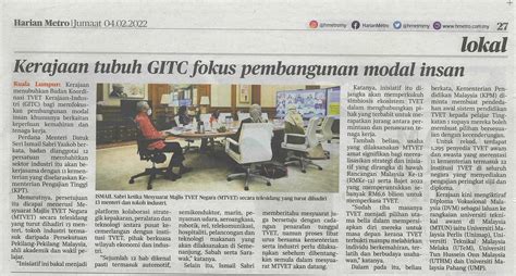 Utem In Newspapers February Harian Metro