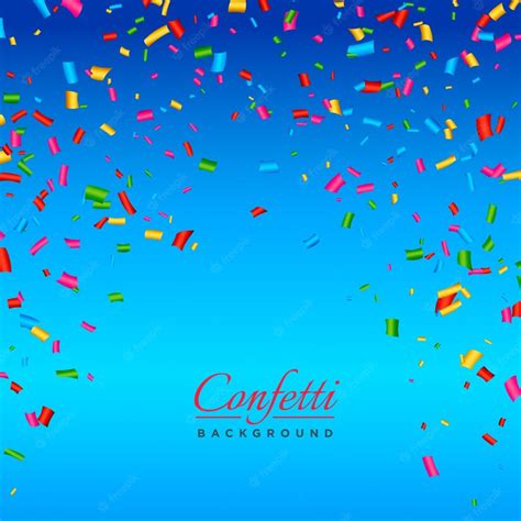 Free Vector Blue Confetti Background