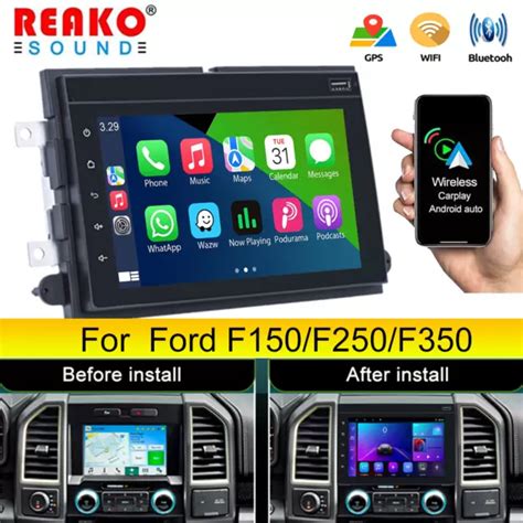 ANDROID 12 CAR Stereo Radio Carplay BT GPS Navi For 2004 2008 FORD F150