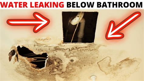 Plumbing Scam Alert Water Leaking Through Ceiling Below Bathroom