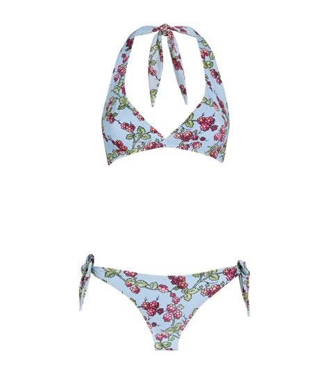 ETRO Blue Berry Print Bikini Harrods UK