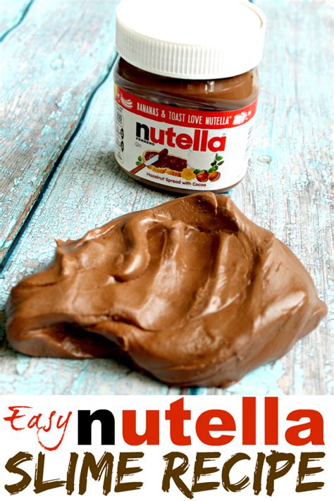 Easy Nutella Slime Recipe Shesaved