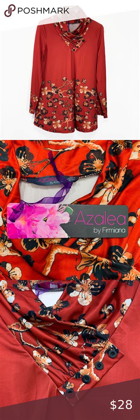 Nwt Azalea By Firmiana Medium Floral Tunic Top