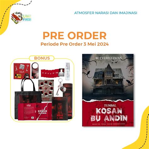 Jual Pre Order Buku Novel Horor Tumbal Kosan Bu Andin