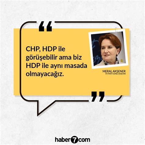 Haber On Twitter Y Parti Genel Ba Kan Meral Ak Ener Chp Hdp