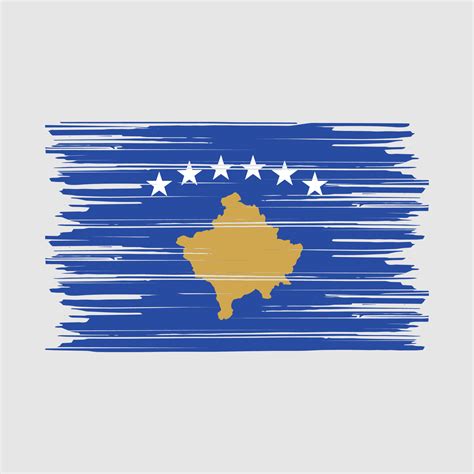 Kosovo Flag Brush 20471758 Vector Art at Vecteezy