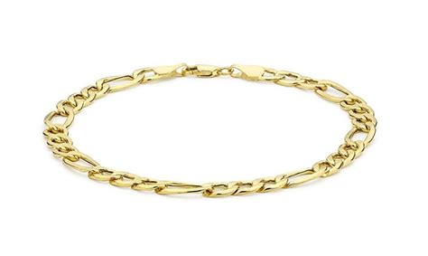 Carissima Gold 9ct Yellow Gold Figaro Bracelet