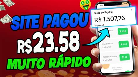 MELHOR SITE Para GANHAR DINHEIRO Todo Dia Pagando Saque R 20 Como