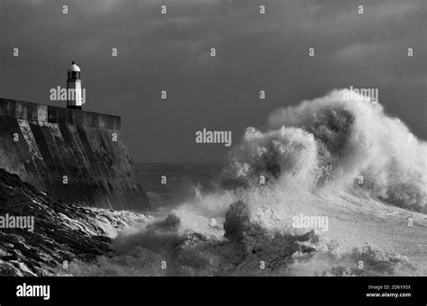 Porthcawl Lighthouse, Porthcawl, Wales, UK Stock Photo - Alamy