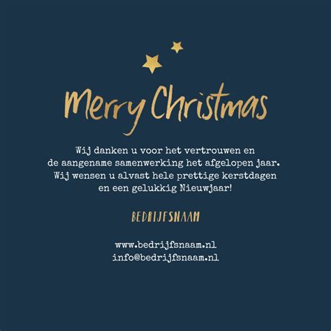 Zakelijke Kerstkaart Typografisch Merry Kaartje2go