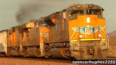 Bnsf And Union Pacific Freight Trains Socal Desert August 2019 Youtube