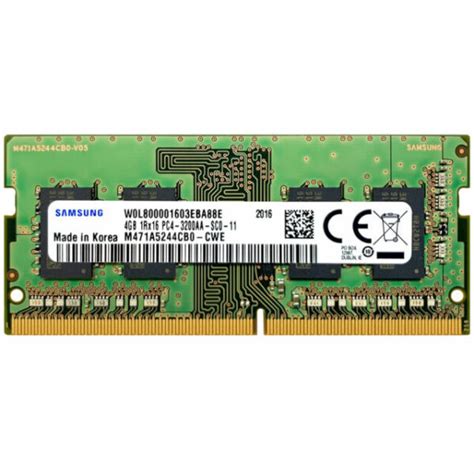 Samsung 4gb Sodimm Ddr4 3200 Mhz Memory M471a5244cb0 Cwe For Sale