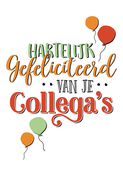 Hartelijk Gefeliciteerd Van Je Collega S Snelwenskaart Nl