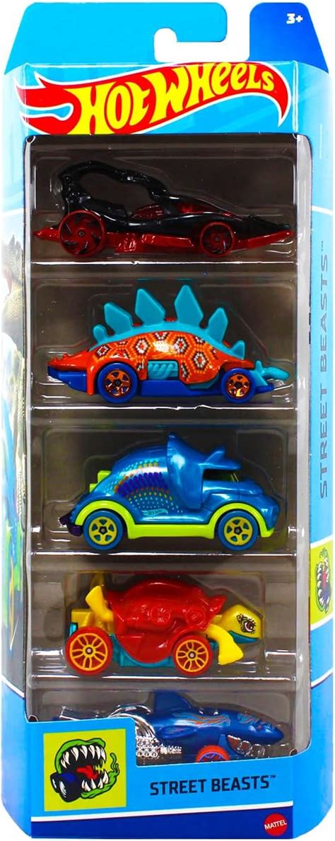 Amazon Hot Wheels Street Beasts 5 Pack Toys Games