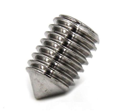 Din Stainless Steel Cone Point Grub Screws Hex Socket Set Screw