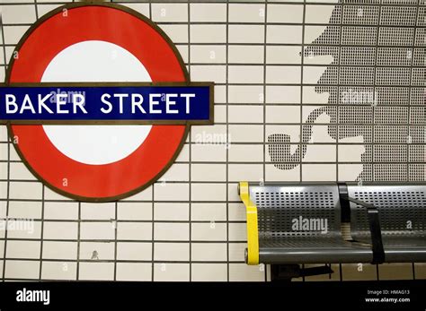 Baker Street Subway Station London England Stock Photo Alamy