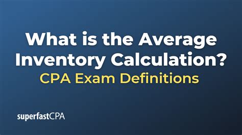 What Is The Average Inventory Calculation