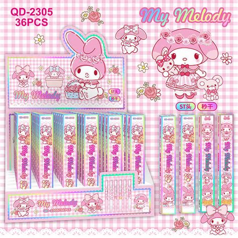 New Cartoon Cinnamoroll 0 55mm Black Gel Pens Neutral Blind Box Dynamic Naked Pen Limited