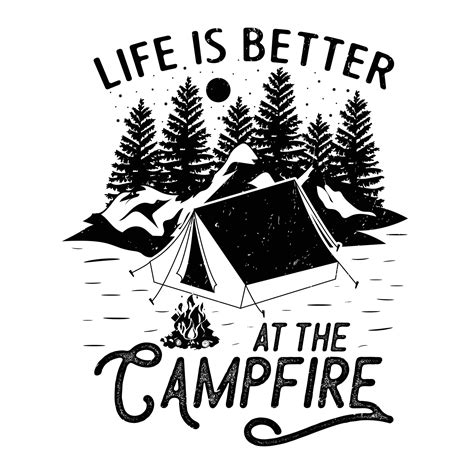 Camping T Shirt Design Camping Retro Vintage Vector T Shirt Design T