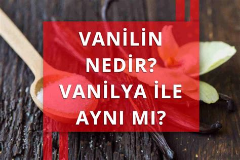 Vanilin Nedir Vanilya ile Aynı mı Altun Blog