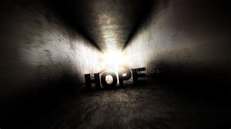 Bright Light At The End Of The Tunnel There Is Always Hope Stock Photo