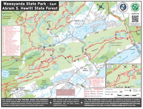 Wawayanda State Park Hiking Trail Map - Printable Map