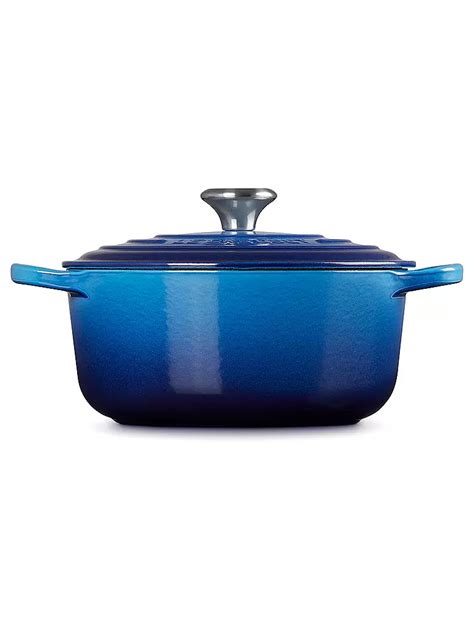 Le Creuset Br Ter Rund Cm L Signature Azure Blau