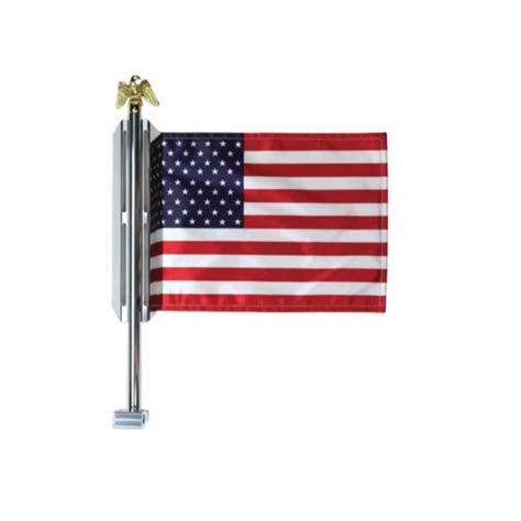 Motorcycle Flag Mount With Vibrant 8x11 Flag 1 On Market
