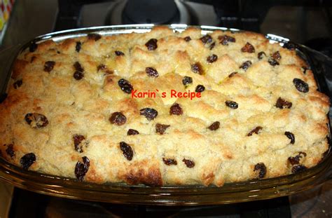 Karin's Recipe: Puding Roti (Bread Pudding)