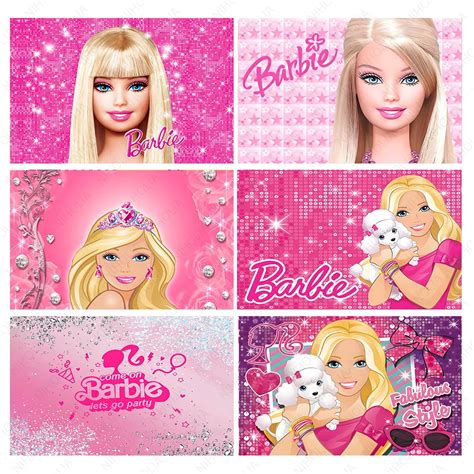 Miniso Barbie Photo Backdrop Para Meninas Decora O De Festa De Anivers