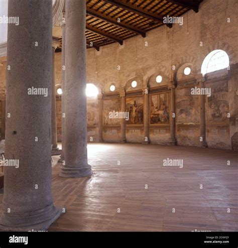 Santo Stefano Rotondo Church Interior Rome Italy Stock Photo Alamy