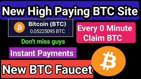 New Bitcoin Earning Site 2024 Claim Bitcoin Every 0 Minute Instant