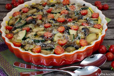 Polenta Gratin Mit Champignons Und Zucchini Katha Kocht