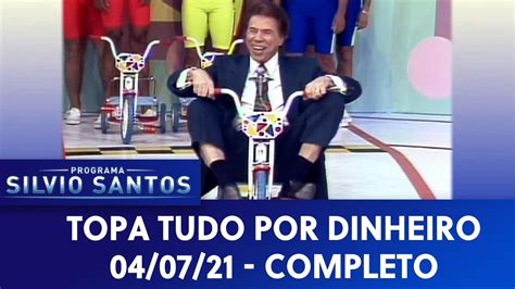 Topa Tudo Por Dinheiro Silvio Santos Andando De Triciclo Programa