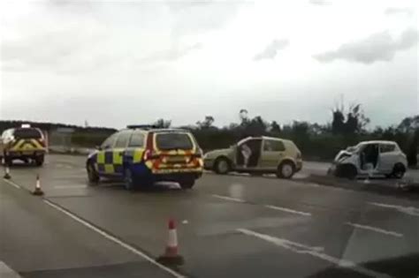 Man In His 80s Killed In Two Car Collision On A11 Cambridgeshire Live