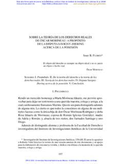 Sobre La Teor A De Los Derechos Reales Sobre La Teor A De Los