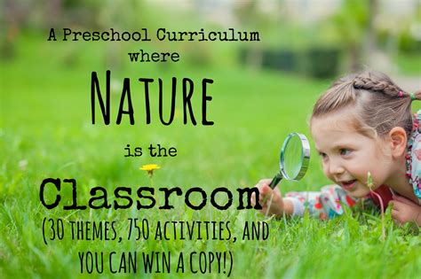 A Homeschool Preschool Curriculum where Nature is the Classroom