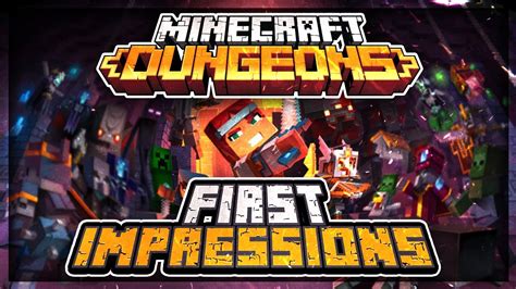 IT S FINALLY HERE Minecraft Dungeons First Impressions YouTube