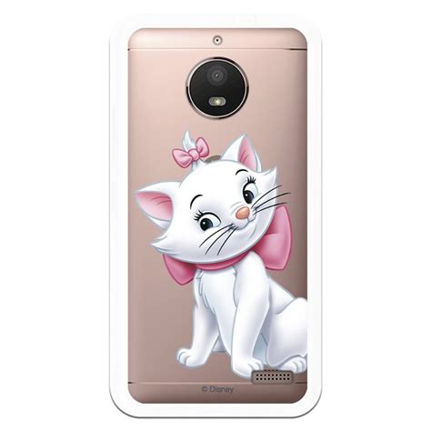 Estojo Transparente Oficial Disney Marie Silhouette Para Motorola Moto