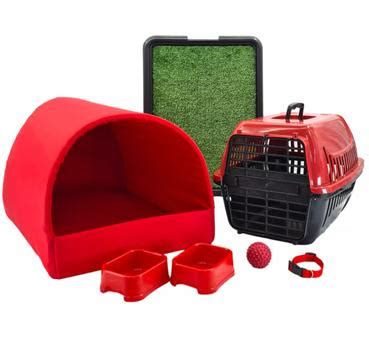 Kit Cachorro Gato Cama Caminha Tunel Transporte Sanitário Grama