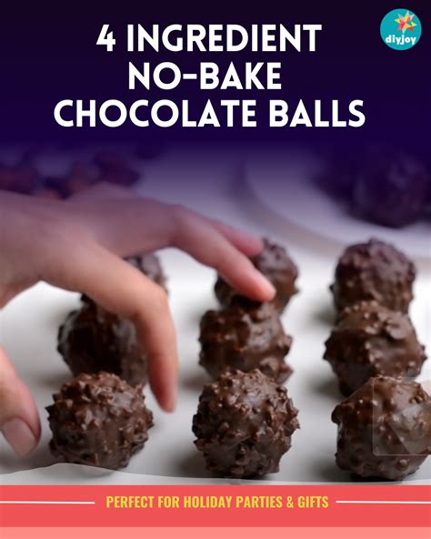 4-Ingredient No-Bake Chocolate Balls Recipe