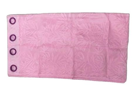 Polyester Loop Plain Pink Window Curtain Size X Feet At Rs