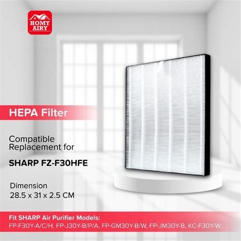 Jual Hepa Filter Sharp Air Purifier Fp F Y Fp J Y Fp Gm Y Fz