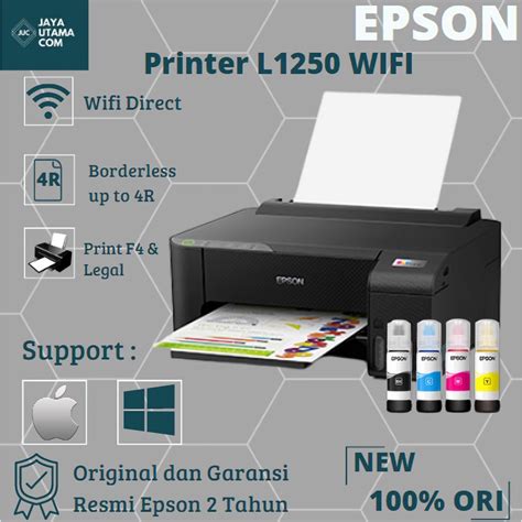 Jual Printer Epson L1250 EcoTank Print Wi Fi Ink Tank Shopee Indonesia