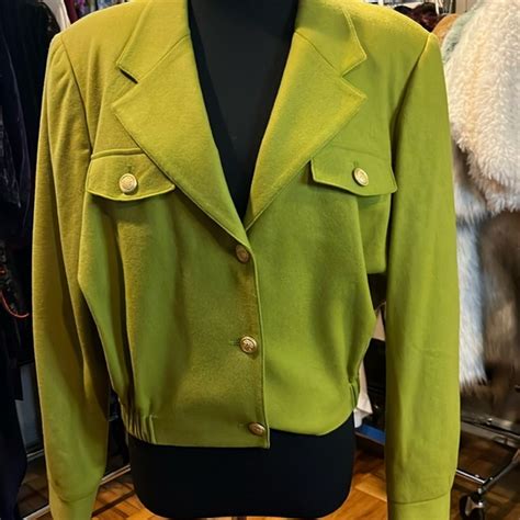 Bill Blass Jackets And Coats Vintage 98s Bill Blass Chartreuse Green